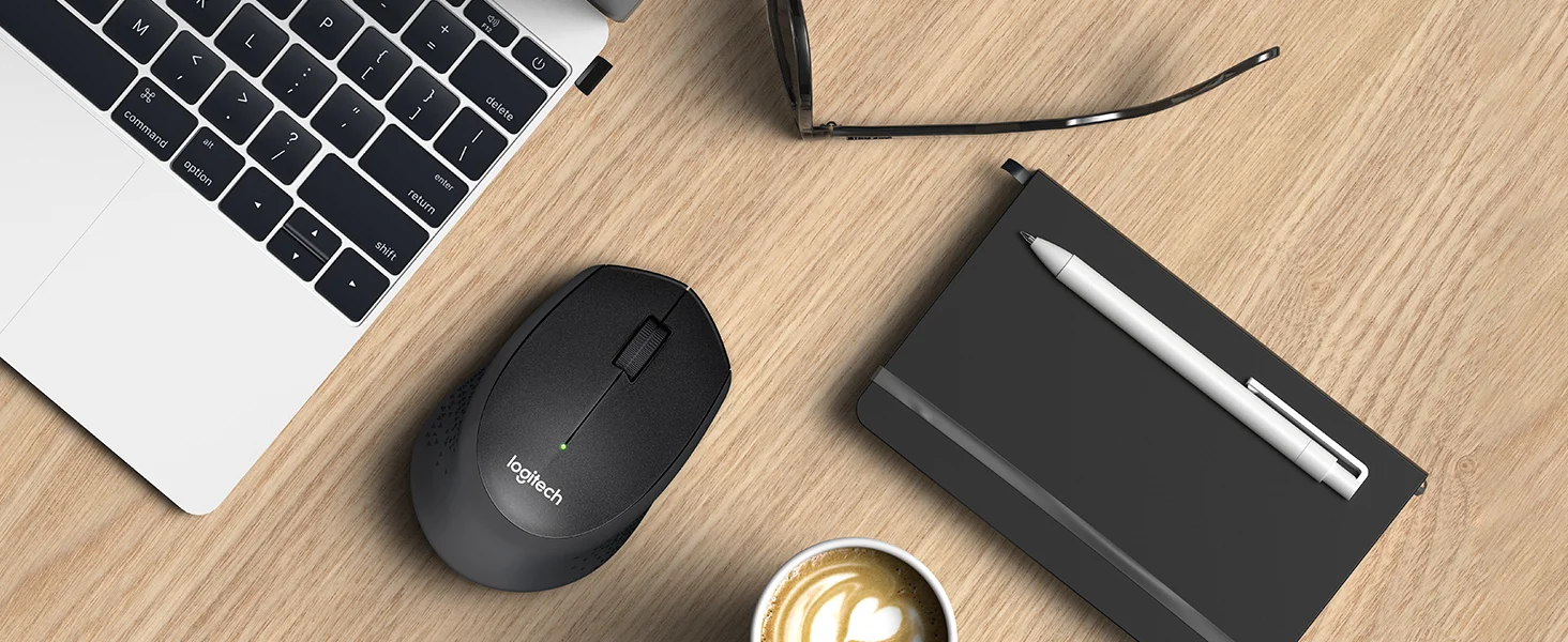 Logitech M330 Silent Plus Wireless Mouse, 1000 DPI, Black - Thumbnail 13