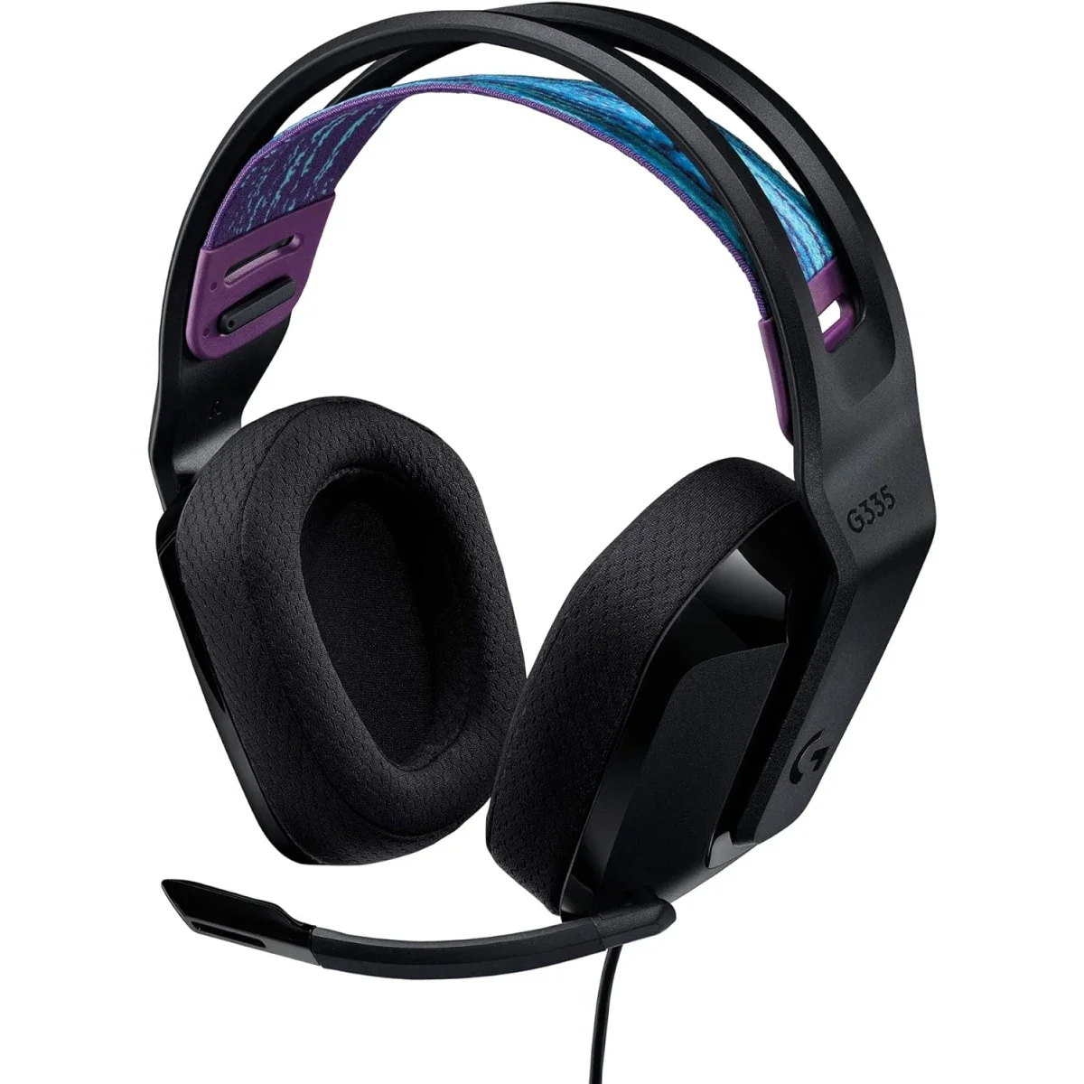 Logitech G335 Wired Gaming Headset with Flip-to-Mute Mic and 3.5mm Audio Jack - Black