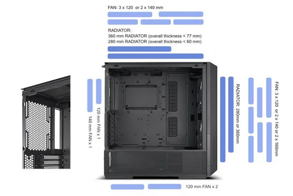LIAN LI LANCOOL 216RW Mid-Tower Mesh High Airflow ARGB Case with 3 PWM Fans USB Type-C White - Image 12