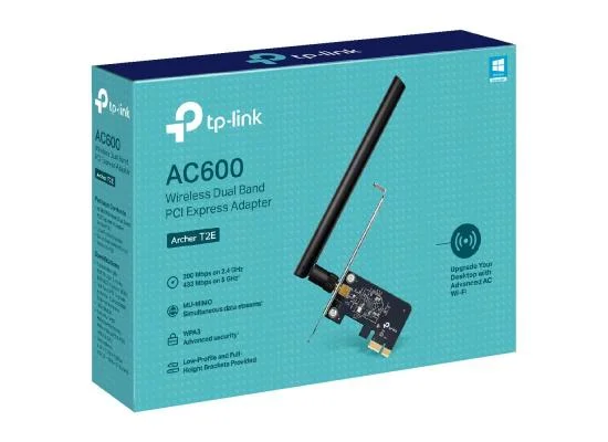 TP-LINK Archer T2E AC600 Dual-Band PCIe Wi-Fi Adapter with High-Gain Antenna - Image 3