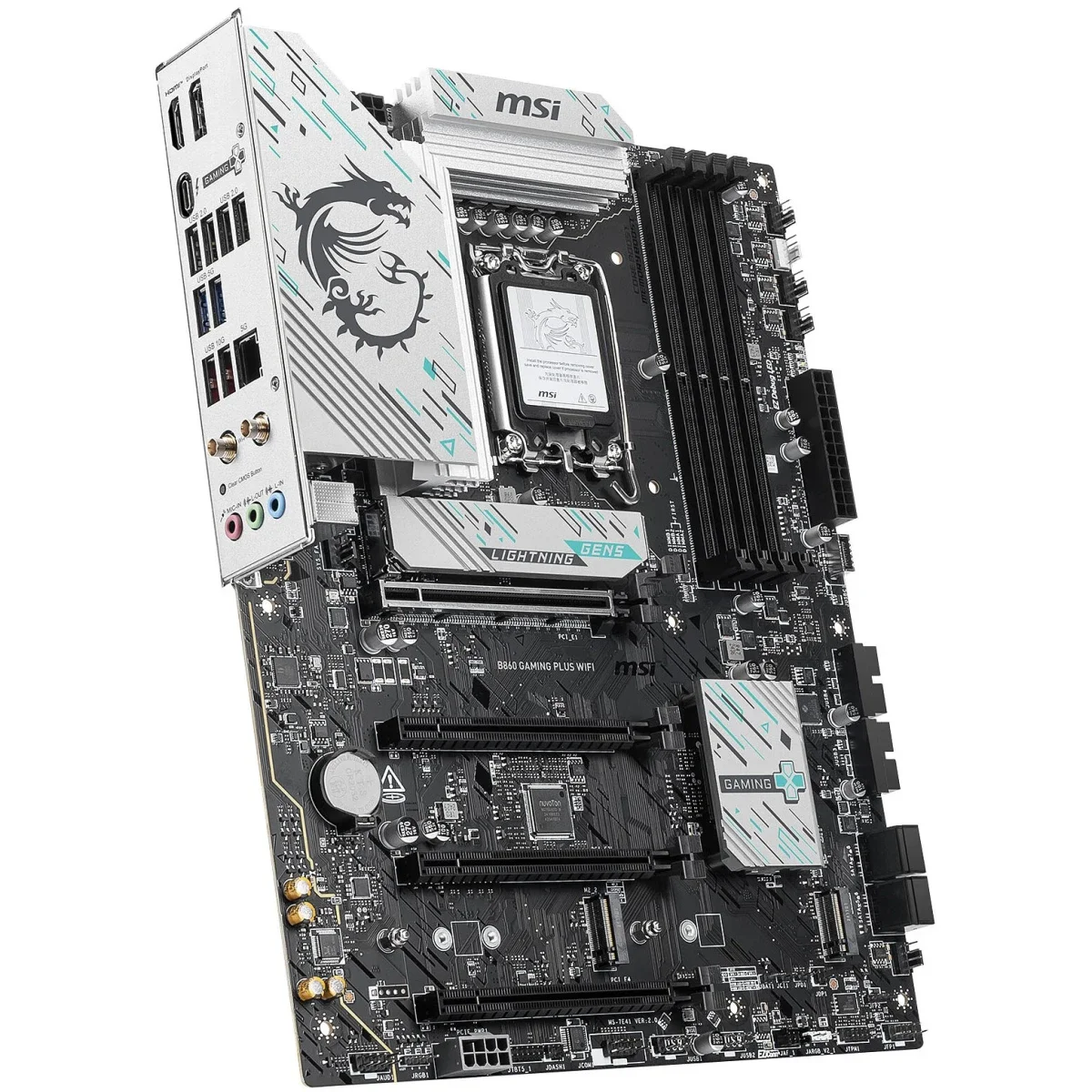 MSI B860 Gaming Plus WiFi 7 DDR5 ATX Motherboard LGA 1851 PCIe 5.0 3x M.2 - Image 2