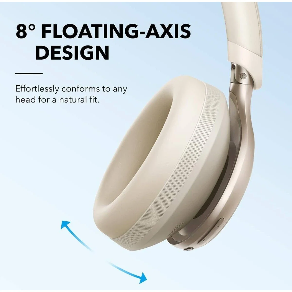 Anker Soundcore Space One ANC Headphones, 2X Voice Reduction, 40H ANC, Bluetooth 5.3, White - Image 5