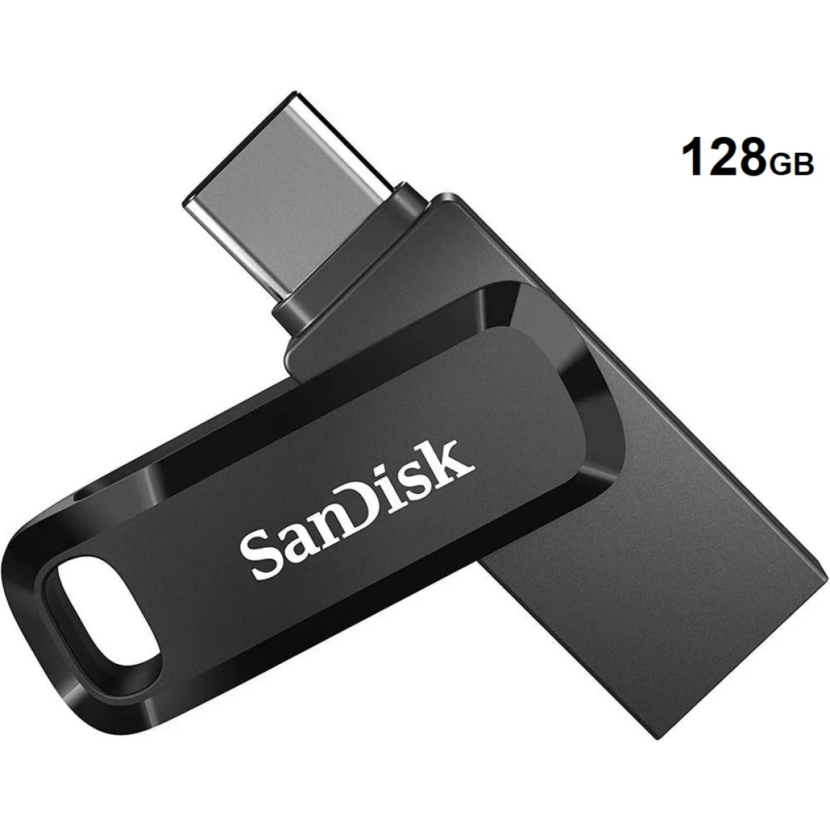 SanDisk Ultra Dual Drive Go 128GB 2-in-1 USB Flash Drive Type-A & Type-C USB 3.2 Gen 1 Black