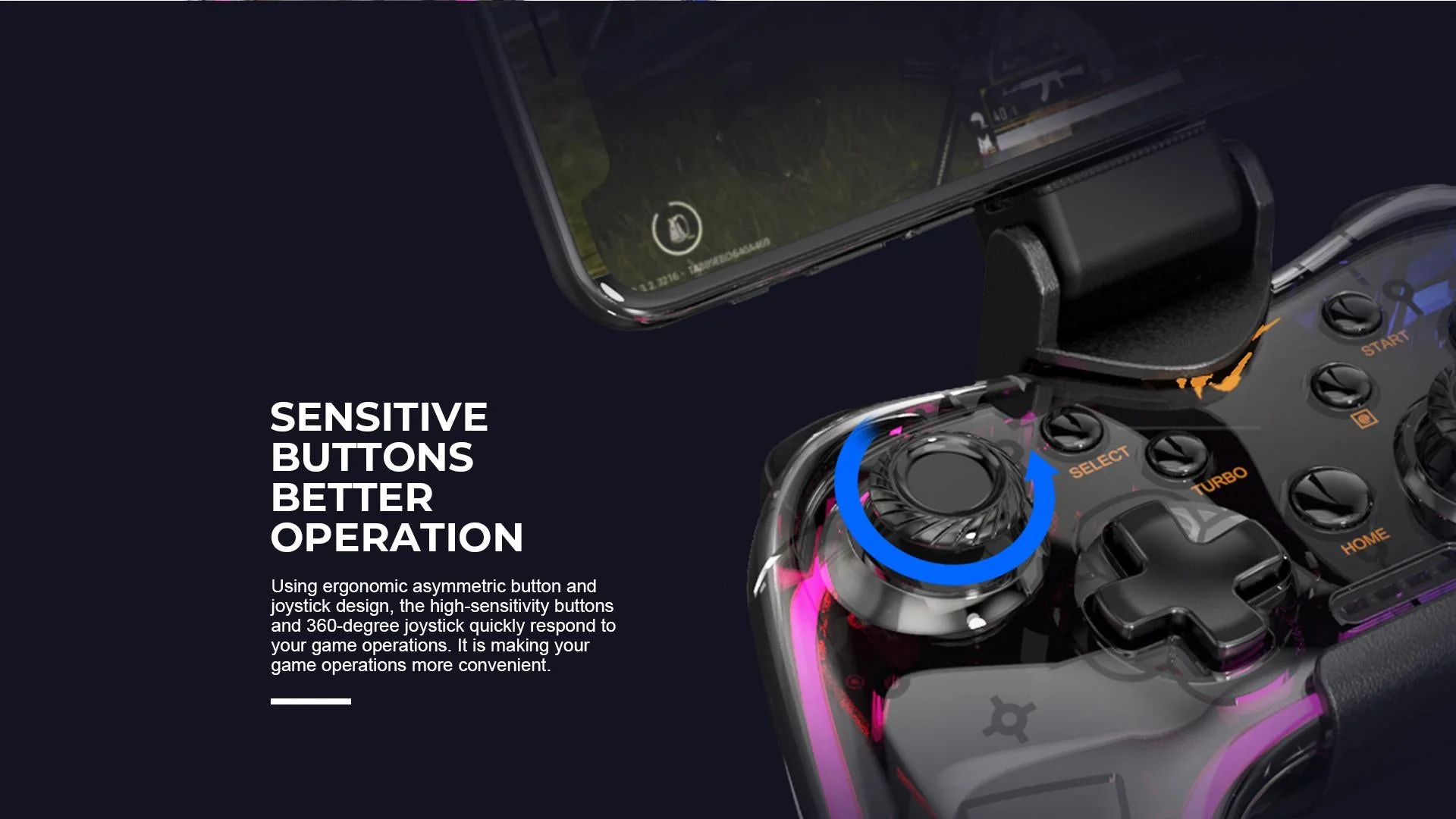 HAVIT G180BT High-Precision Wired Gaming Controller - Thumbnail 5