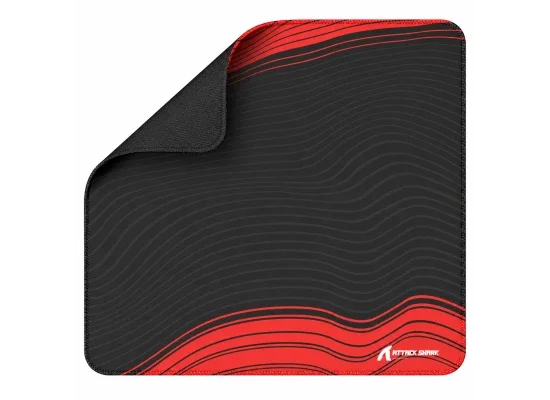 ATTACK SHARK CM02 eSport Gaming Mousepad Black / Red Contour 450 × 400 × 4 mm