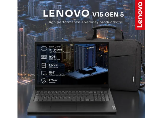 Lenovo V15 Gen 5 i Laptop, Core i5-13420H 13th Gen 3.4GHz, 16GB DDR5, 512GB SSD, 15.6-inch FHD - Image 2