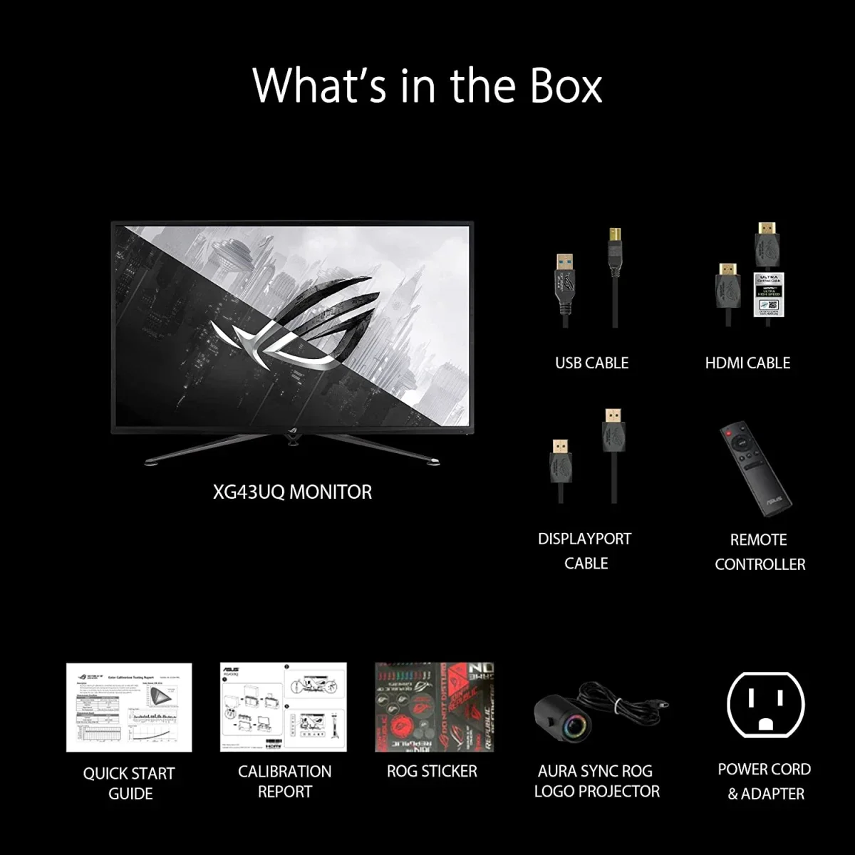 Asus ROG Strix XG43UQ 43-Inch 4K 144Hz 1ms Gaming Monitor - Thumbnail 9