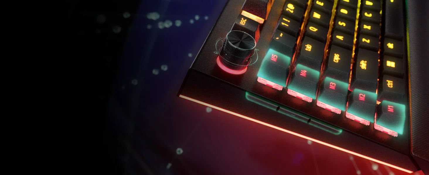 لوحة مفاتيح ألعاب ميكانيكية سلكية Razer BlackWidow V4 Pro بمفاتيح Green - Thumbnail 13