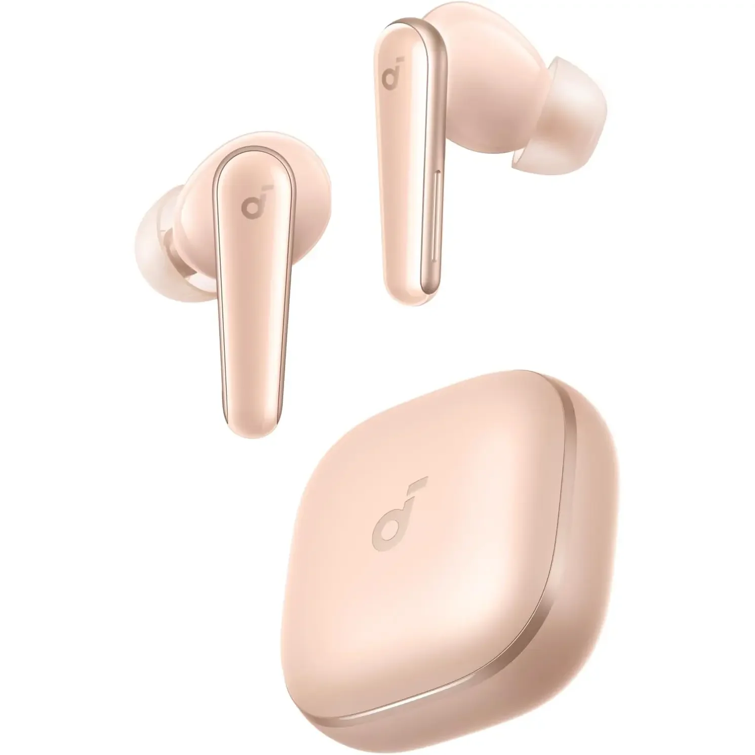 سماعات أذن Anker Soundcore Liberty 5 بإلغاء الضجيج، بلوتوث 5.4، IP55، صوت Hi-Res، بطارية 48 ساعة، 6 ميكروفونات لمكالمات AI – وردي – A3957H51