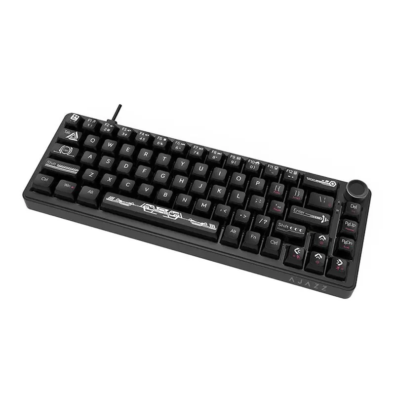 AJAZZ AK690 Wired Mechanical Gaming Keyboard – Maillard MC Switch, RGB DIY, Half-Transparent Black - Image 6