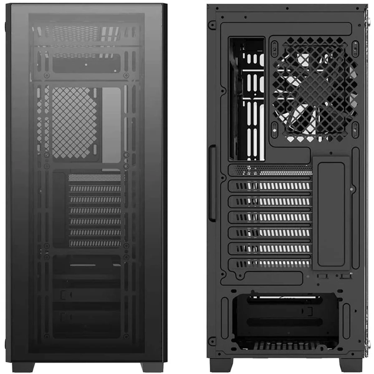 DeepCool MATREXX 50 Mid-Tower Gaming Case with Tempered Glass and 4 ARGB Fans - Black - Image 3
