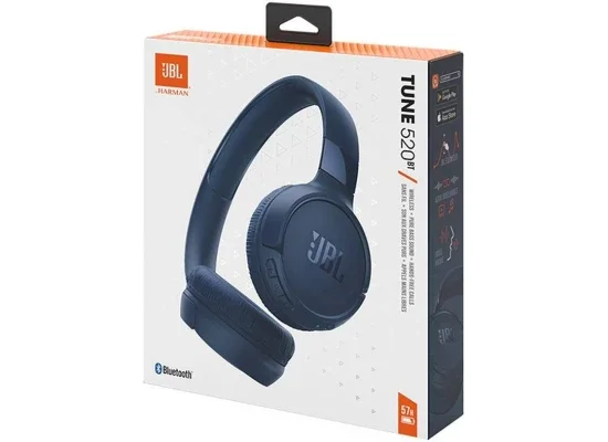 سماعات رأس JBL Tune 520BT بلوتوث 5.3 على الأذن، أزرق - Image 7