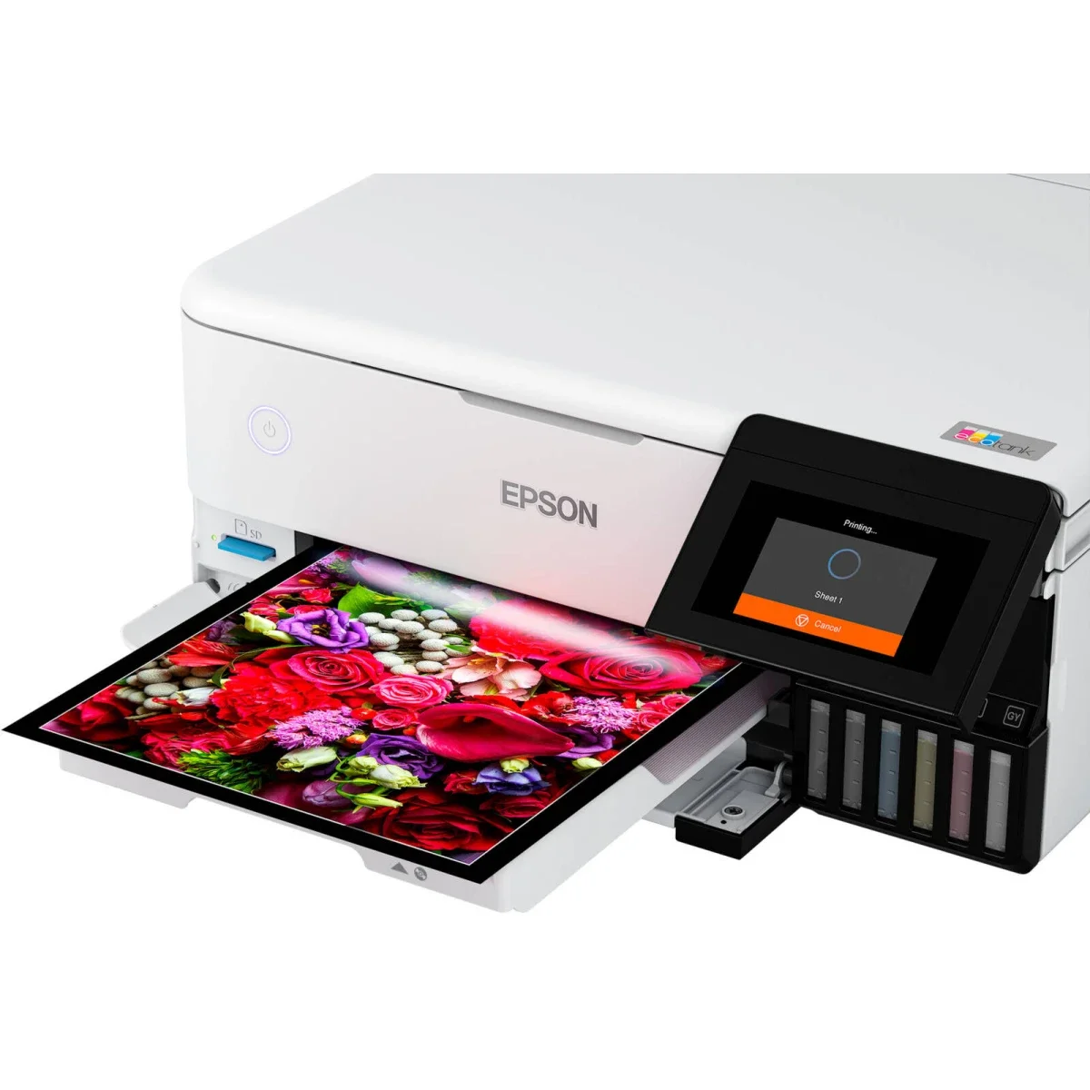 EPSON EcoTank L8160 3-in-1 A4 Photo Inkjet Printer 16 PPM Wi‑Fi White - Image 8