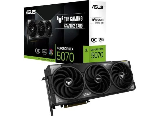 بطاقة رسوميات Asus TUF Gaming GeForce RTX 5070 OC Edition بسعة 12GB GDDR7 - Image 3