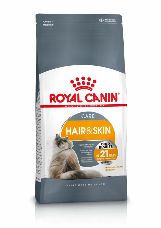 طعام قطط Royal Canin Hair & Skin للقطط البالغة
