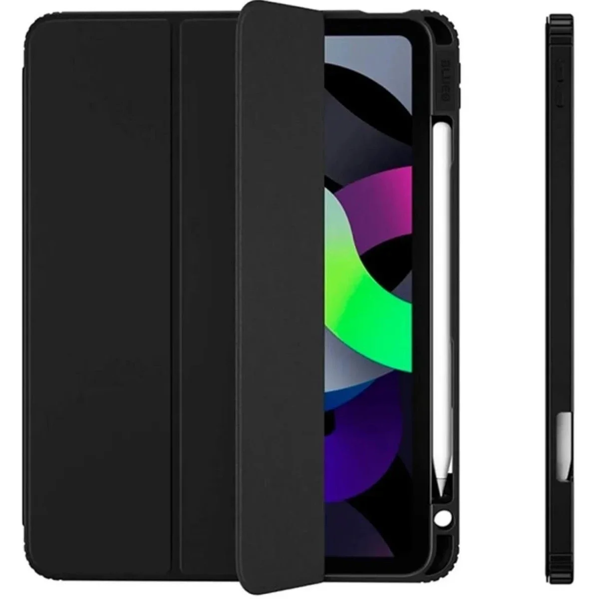 جراب iPad BLUEO APE لجهاز iPad 10.2 إنش و10.5 إنش مع حماية 360° وفتحة Apple Pencil - رمادي