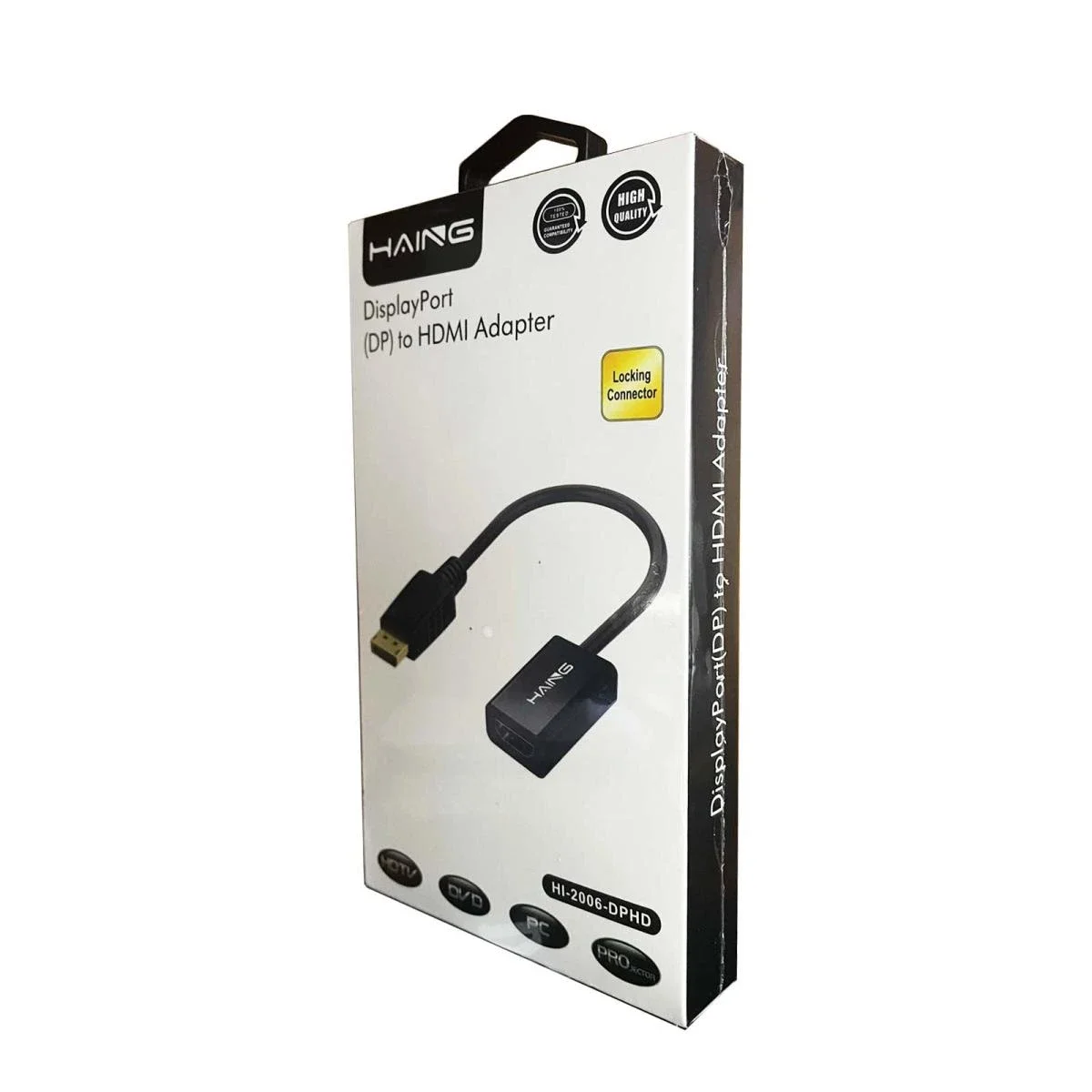 HAING HI-2006-DPHD DisplayPort to HDMI Male-to-Female Adapter