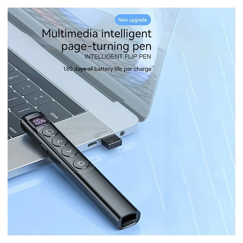 ريموت عروض تقديمية S7 لاسلكي مع مؤشر ليزر أحمر ومستقبل USB لـ PowerPoint - Image 2