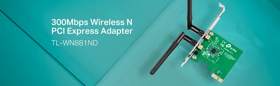 TP-LINK TL-WN881ND 300Mbps Wireless N PCI Express Adapter - Thumbnail 3