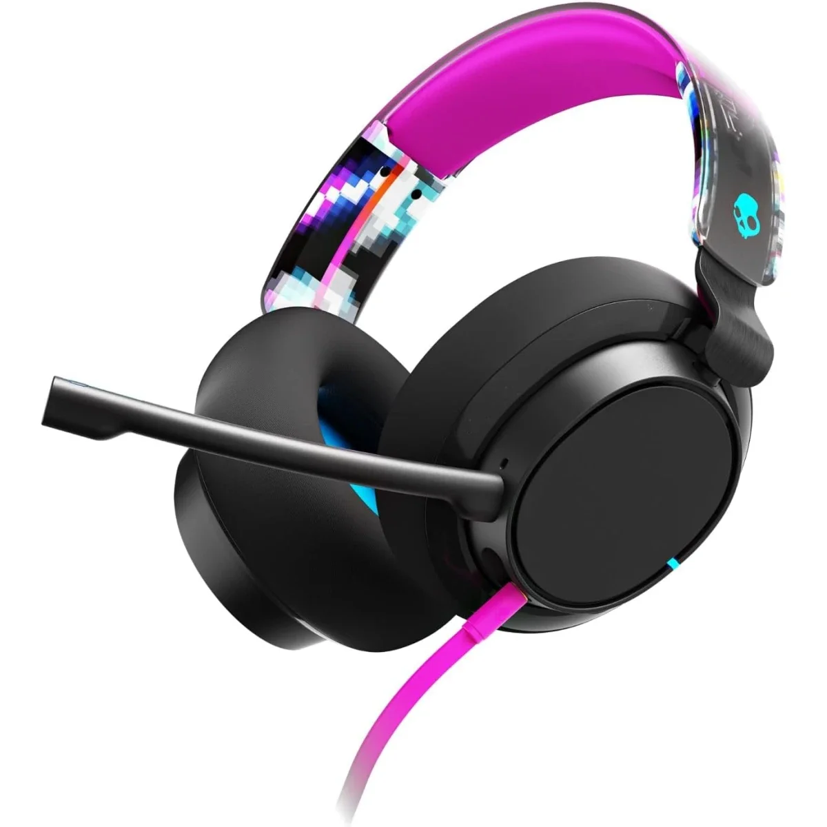 سماعة ألعاب Skullcandy SLYR Pro سلكية متعددة المنصات مع ميكروفون قابل للإزالة - Black Digi-Hype