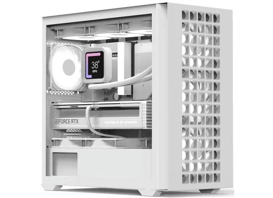 AeroCool D302A White mATX Mini Tower Gaming Case with 4x120mm ARGB Fans - Image 3