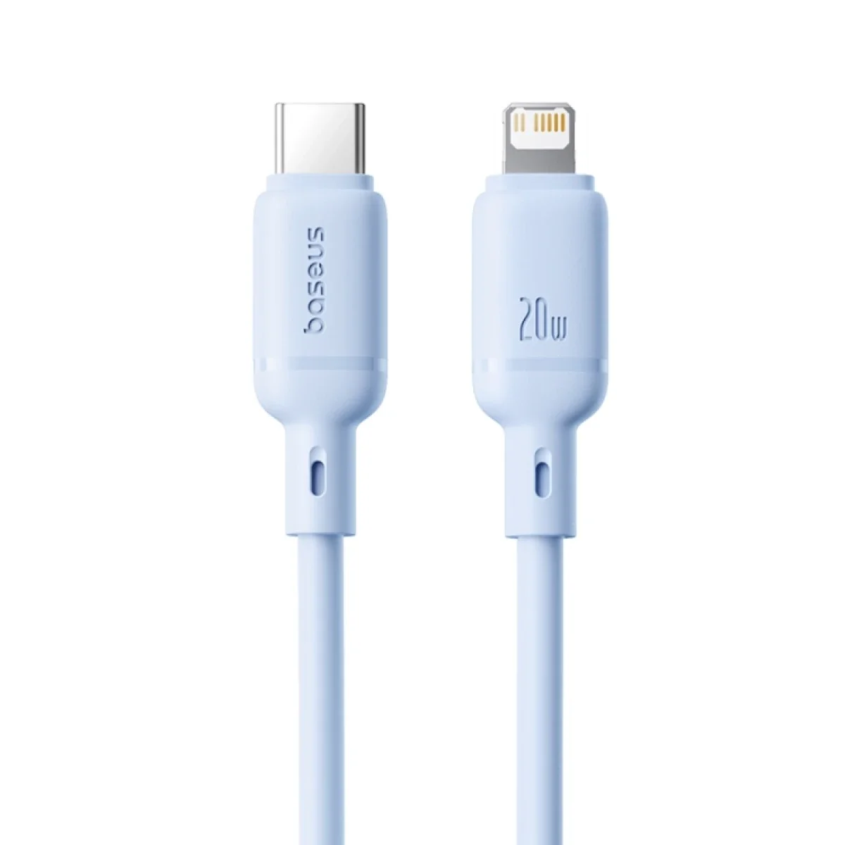 Baseus Silky Series USB-C to Lightning Fast Charging Cable 20W - Blue - Thumbnail 2