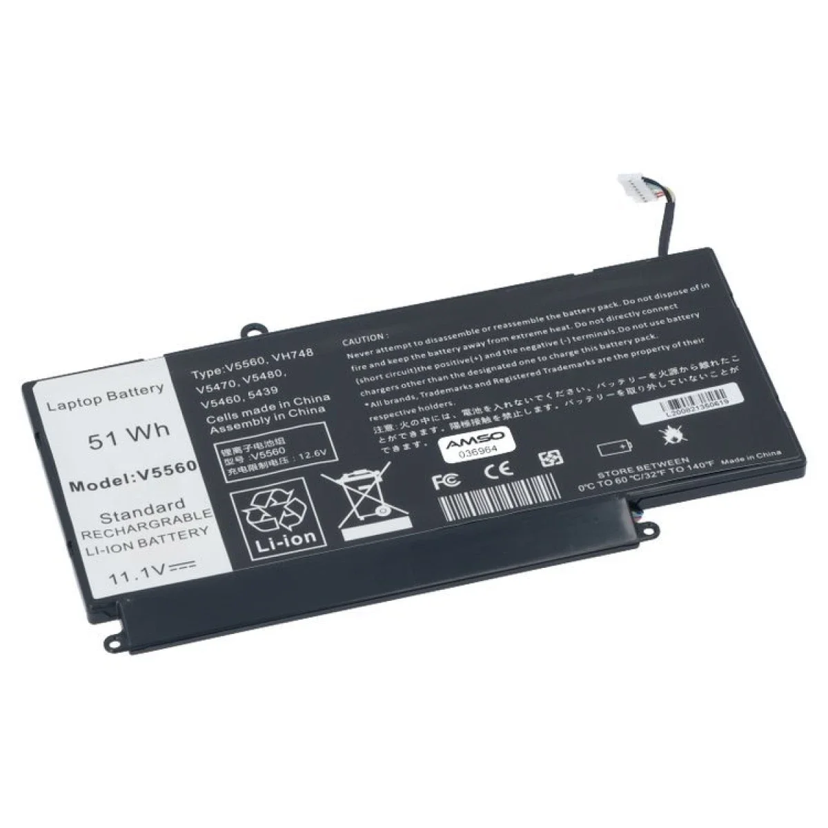 بطارية لابتوب Dell VH748 لأجهزة Vostro 5460 و5470 و5480 و5560