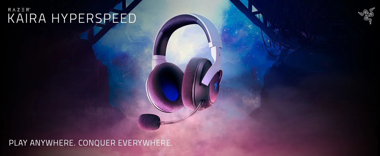 سماعة ألعاب Razer Kaira HyperSpeed لاسلكية مع بلوتوث ومحركات 50 مم وبطارية 30 ساعة - Thumbnail 8