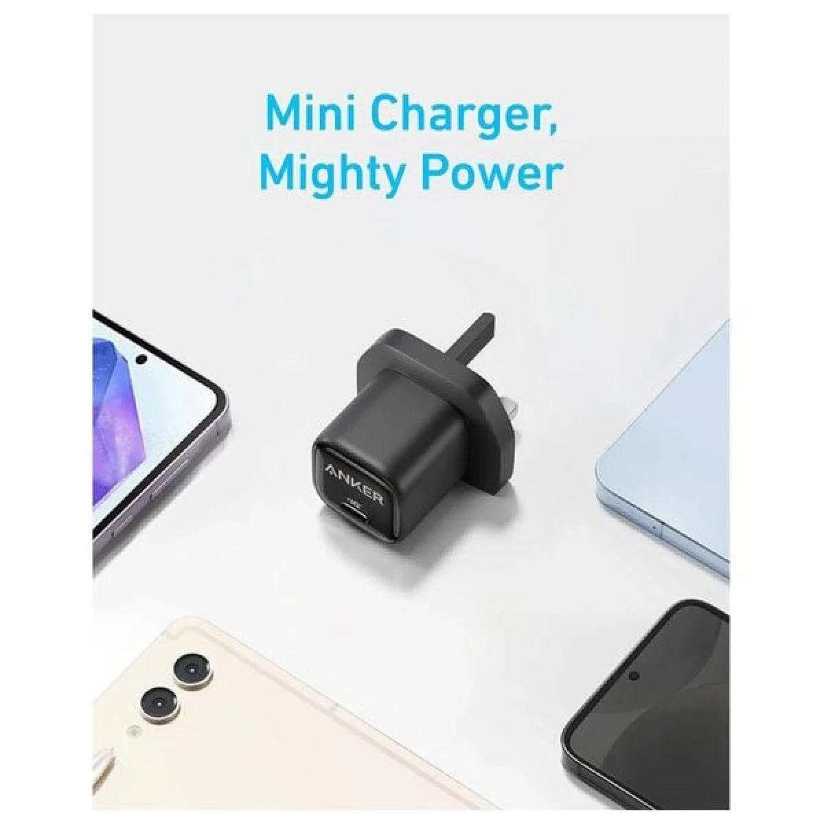 Anker 25W USB-C Charger Block with Cable, PPS Fast Charging, Black - Thumbnail 4