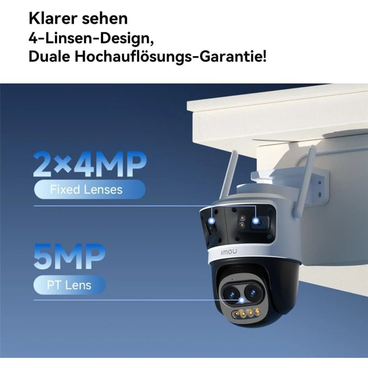 IMOU Cruiser Pano Z 13MP 4-Lens Outdoor Wi-Fi 6 PoE Security Camera with 12x Zoom - Image 3