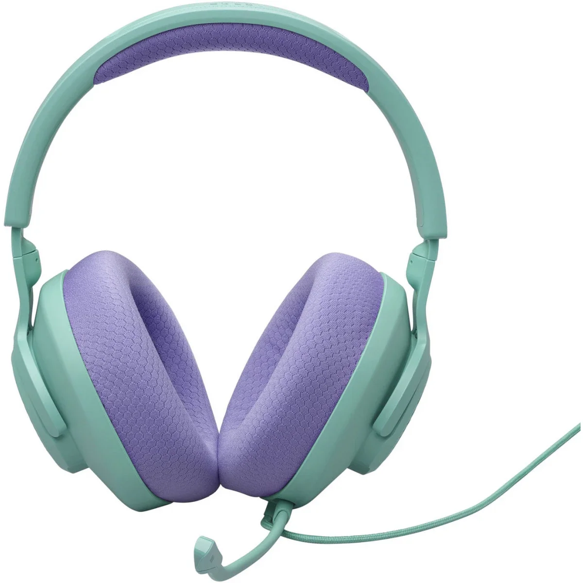 سماعة ألعاب JBL Quantum 100M2 سلكية بمشغلات 40 مم وميكروفون بوم قابل للفصل، أزرق - Thumbnail 2