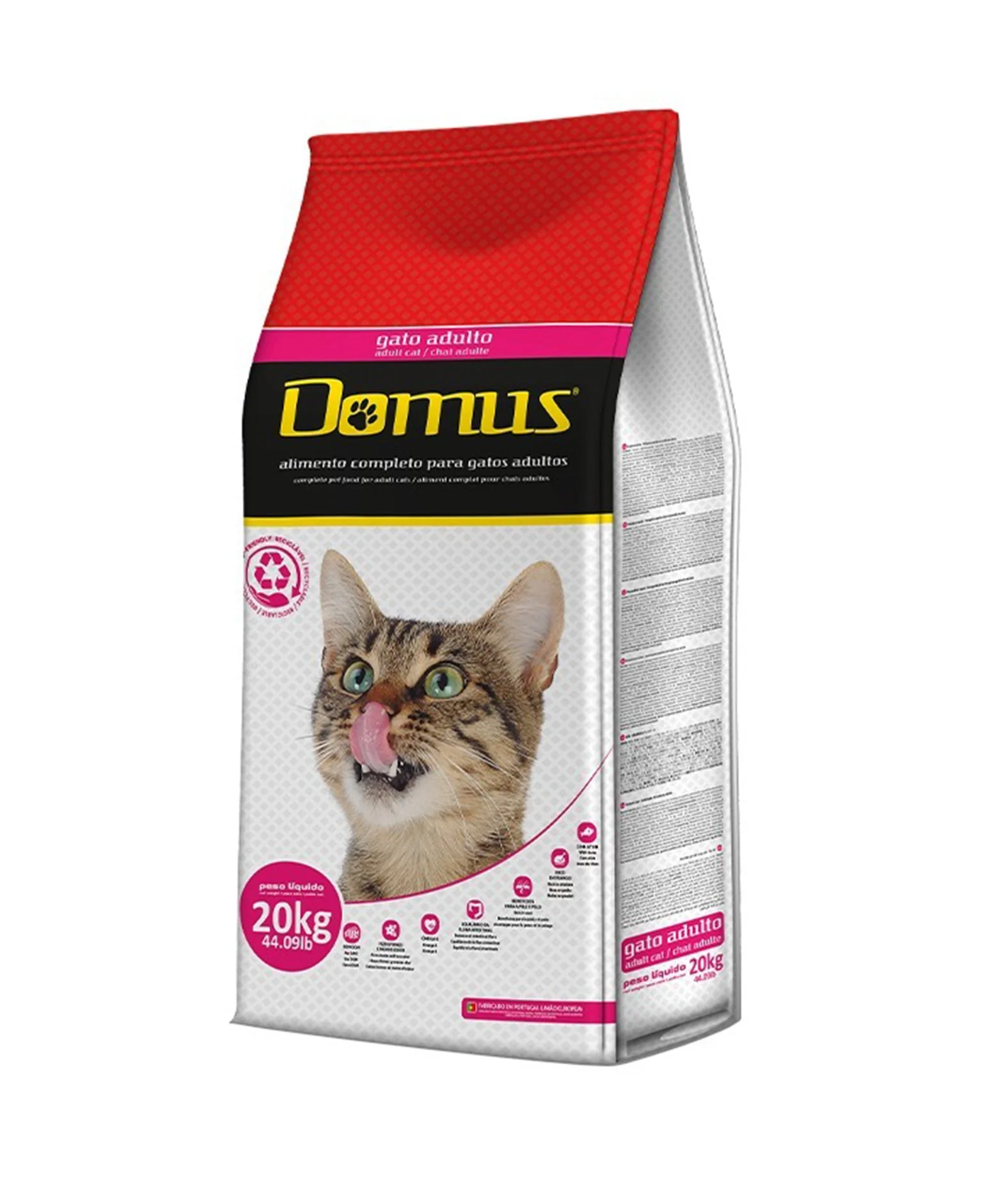 طعام قطط بالغة Domus Gato Adulto 20 كغ
