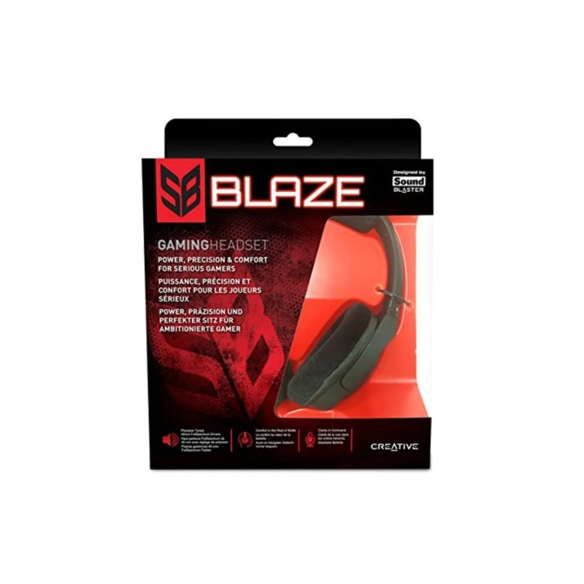 سماعة ألعاب Creative Sound Blaster Blaze بميكروفون قابل للفصل وعازل للضوضاء - Image 2