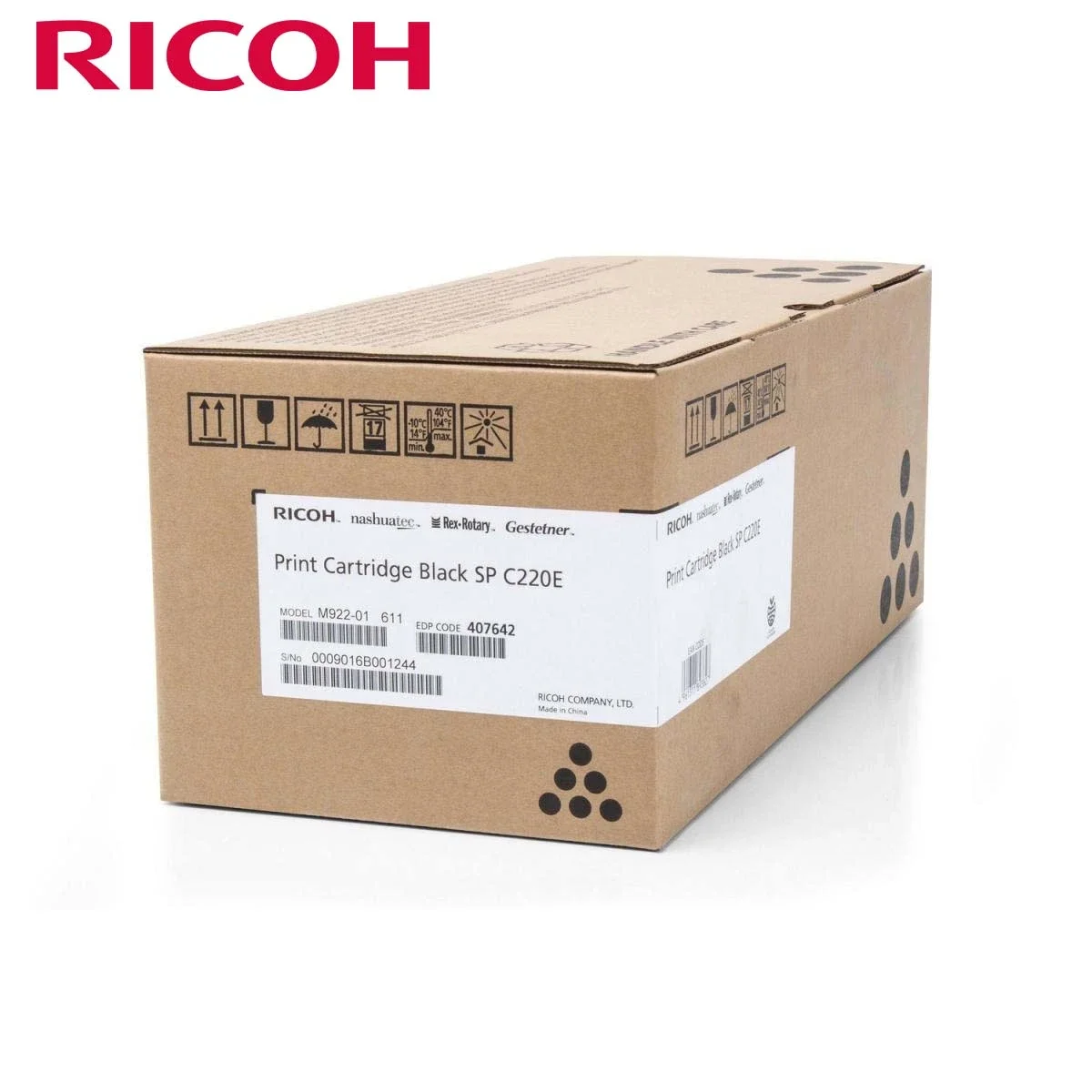 خرطوشة تونر ليزر Ricoh 406052 أصلية باللون الأسود