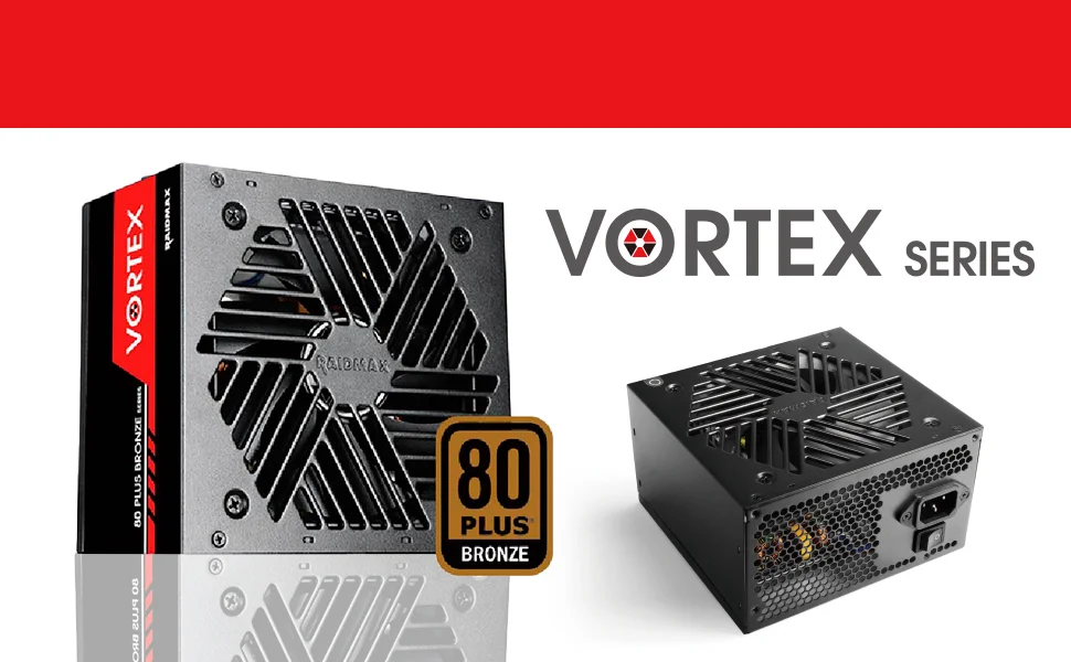 مزود طاقة Raidmax Vortex بقدرة 700 واط وكفاءة 80 بلس برونزي ATX مع مروحة هادئة 120 مم، أسود - Thumbnail 6