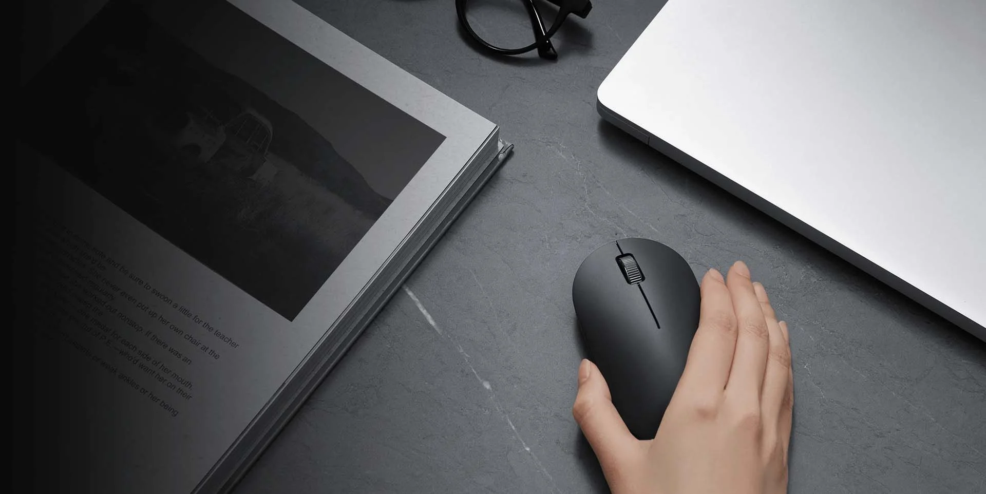 ماوس Xiaomi Wireless Mouse Lite 2 لاسلكي أسود (BHR8916GL) - Image 10