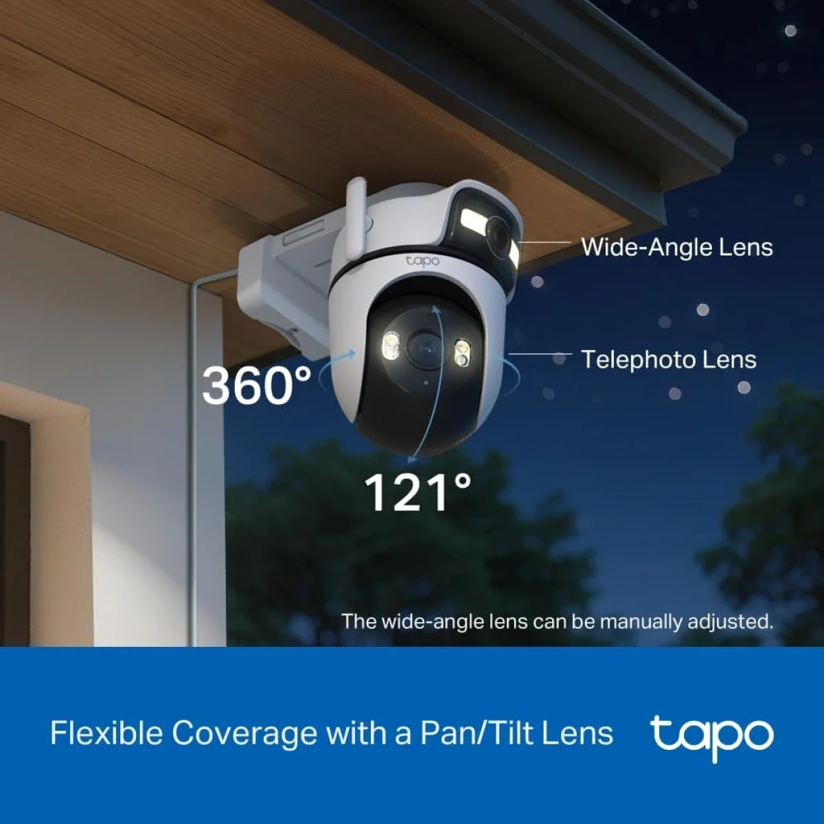 كاميرا مراقبة خارجية TP-LINK Tapo C545D بعدستين 2K 3MP مع التتبع الذكي - Image 7