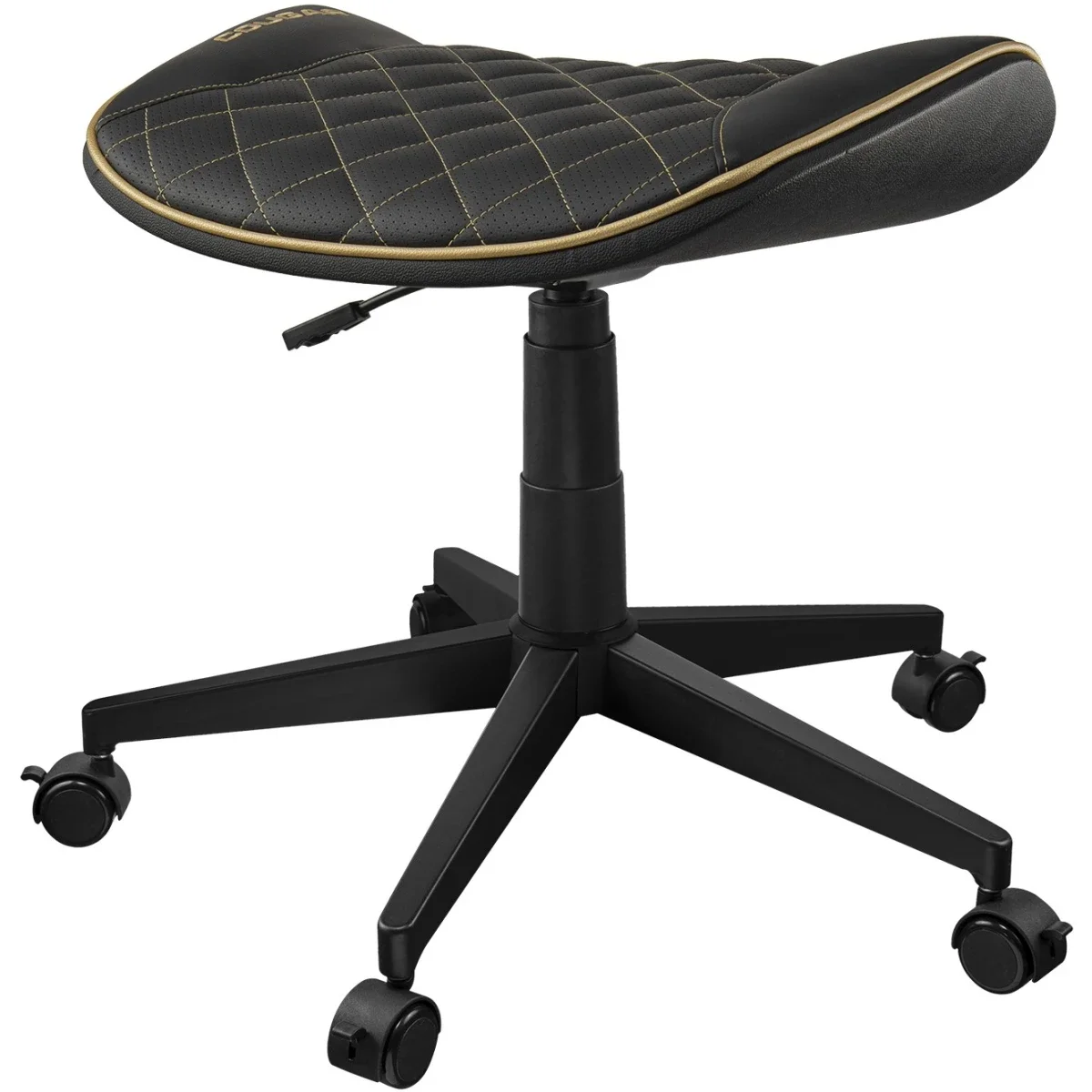 Cougar CROSSER Multi-Use Gaming Stool with Adjustable Height, Black Gold