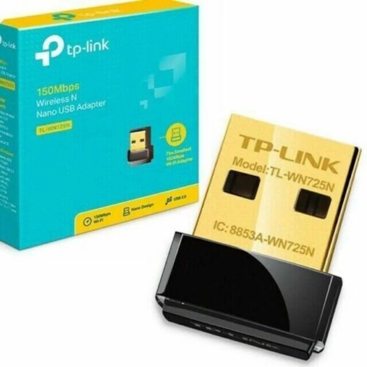 محول واي فاي لاسلكي TP-LINK TL-WN725N N150 USB بسرعة 150Mbps
