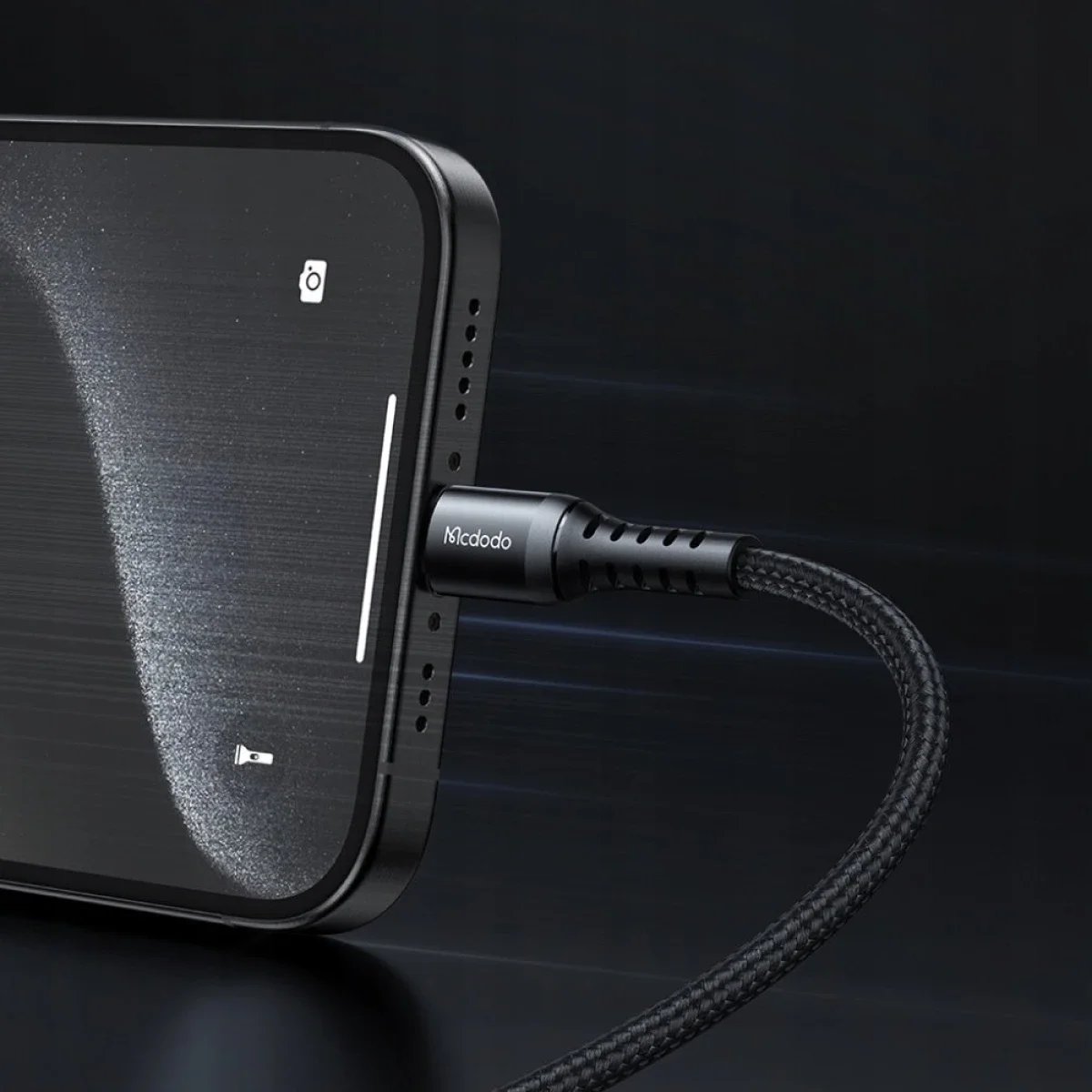 سلك شحن ونقل بيانات Mcdodo CA-5641 USB-C إلى USB-C بقدرة 60W وتيار 3A بطول 1 متر أسود - Image 3