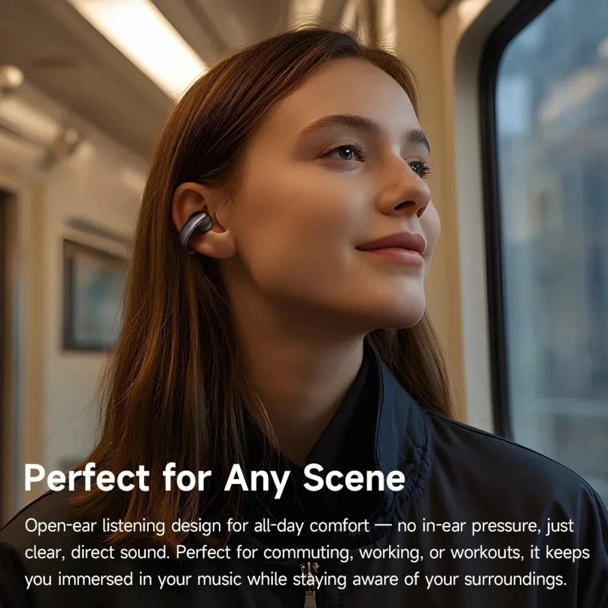 Mcdodo HP-8160 Air O3 Open-Ear Clip-On Earbuds Bluetooth 5.4 Black - Thumbnail 6