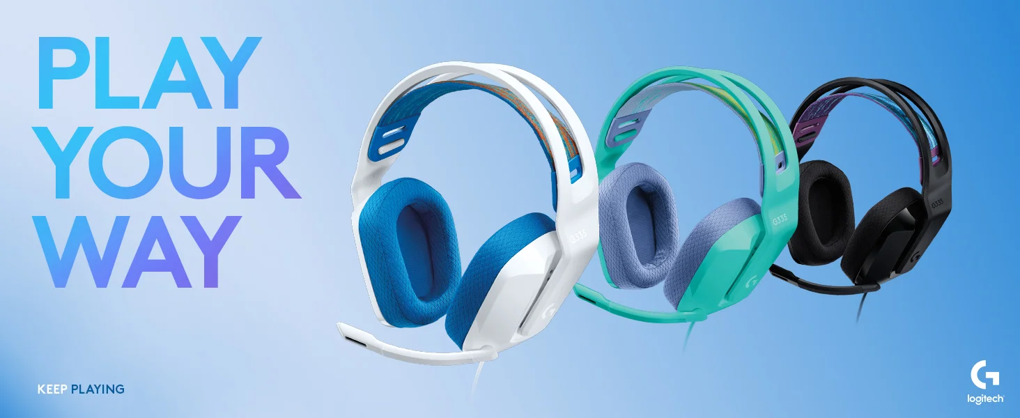 Logitech G335 Wired Gaming Headset with Flip-to-Mute Microphone - White - Thumbnail 7