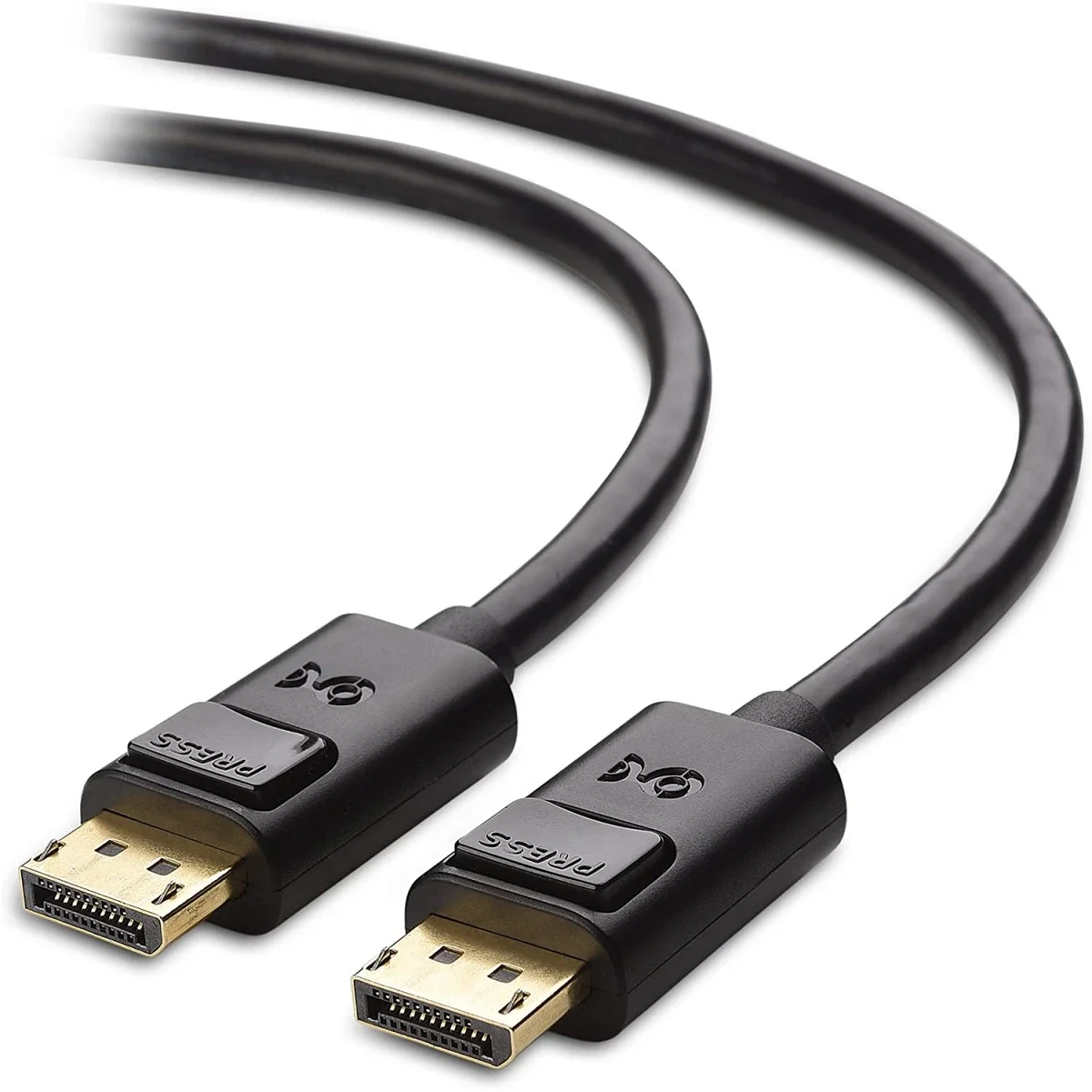 Prime DisplayPort Cable DP Male to DP Male 2m 4K Black - Thumbnail 2