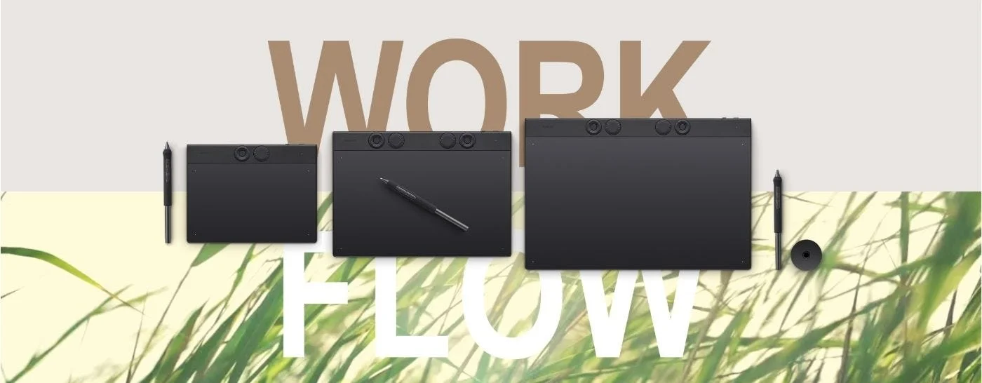 لوح رسم Wacom Intuos Pro (2025) صغير لاسلكي 215 × 163 مم مع Pro Pen 3 - Thumbnail 8