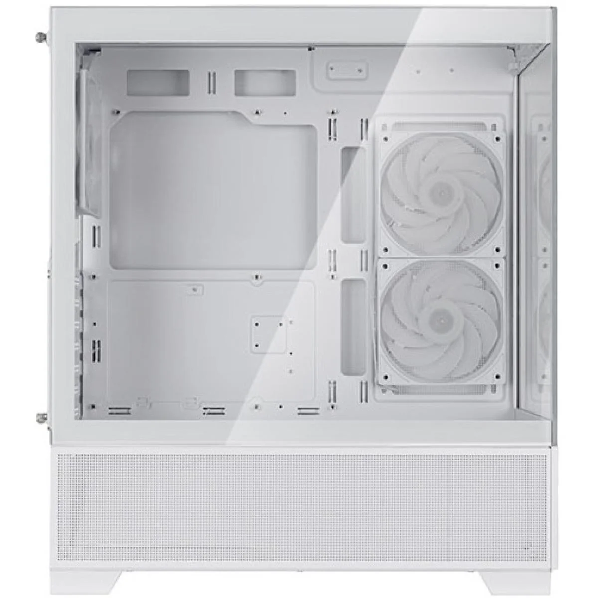 SilverStone Lucid 05 White ARGB ATX Mid-Tower Gaming Case with 270° Panoramic Glass - Image 3