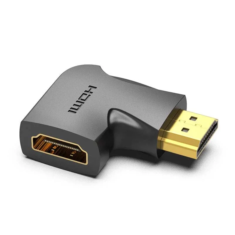 محول Vention AIPB0 HDMI ذكر إلى أنثى عمودي مسطح بزاوية 90°