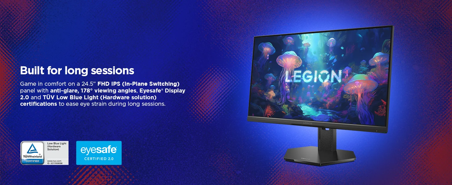 شاشة ألعاب Lenovo Legion 25-10 مقاس 24.5 إنش FHD IPS بتردد 320 هرتز وزمن استجابة 0.5 مللي ثانية HDR10 - Thumbnail 14