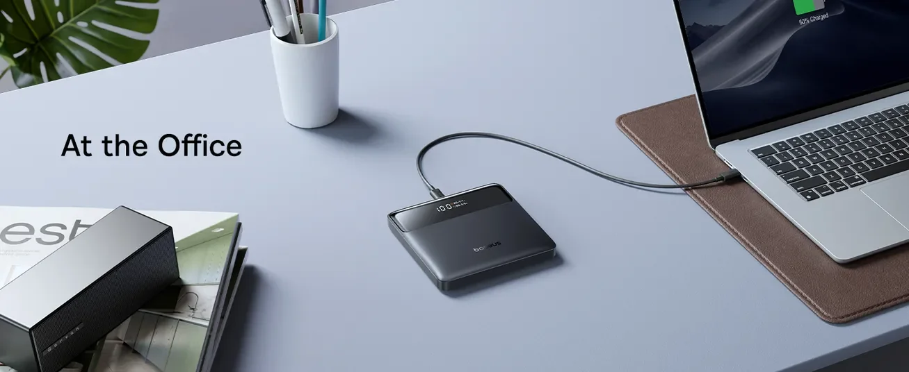 Baseus Blade H1 Lite 20000mAh 100W Fast Charging Power Bank with Type-C Cable, 4 Ports, Black - Thumbnail 23
