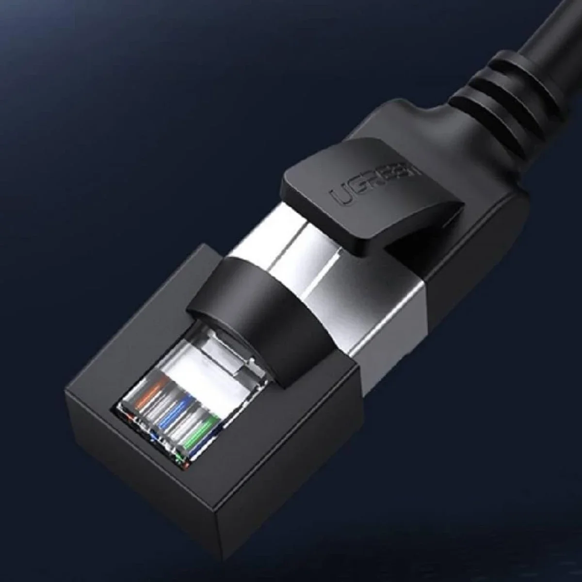 كيبل إيثرنت Ugreen Cat6 UTP دائري نحاس نقي 2 متر أسود - Image 2
