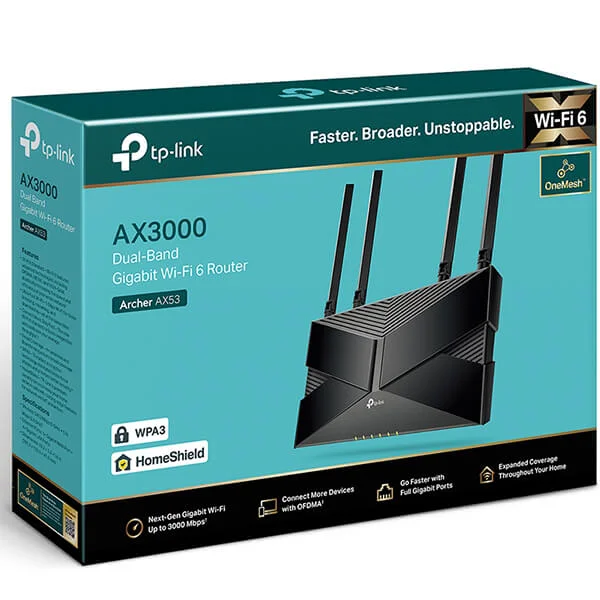 راوتر TP-LINK AX53 AX3000 ثنائي النطاق جيجابت Wi-Fi 6 - Image 2